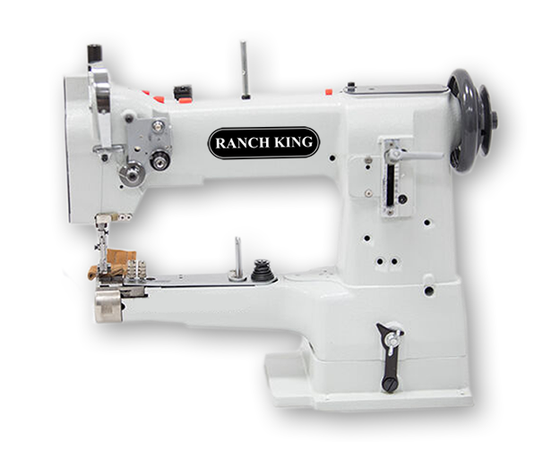 Ranch King 335A Triple Feed Walking Foot Lockstitch Cylinder Arm Industrial Sewing Machine